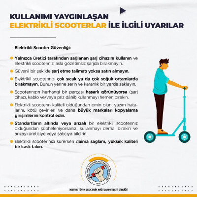 Kullanımı yaygınlaşan elektrikli scooterlarla ilgili uyarılar!