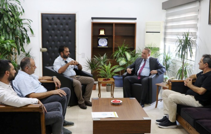 Minister of Finance Şan Received the Delegation of the Turkish Cypriot Electrical Contractors Association